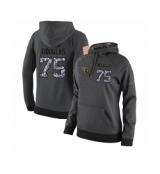 Football Women's Tennessee Titans #75 Jamil Douglas Stitched Black Anthracite Salute to Service Player Perf
