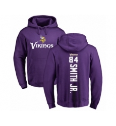 Football Minnesota Vikings #84 Irv Smith Jr. Purple Backer Pullover Hoodie