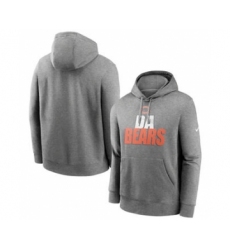 Men's Chicago Bears Heathered Gray Fan Gear Local Club Pullover Hoodie