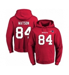 Football Men's New England Patriots #84 Benjamin Watson Red Name & Number Pullover Hoodie