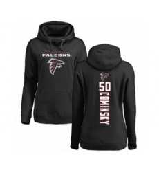 Football Women's Atlanta Falcons #50 John Cominsky Black Backer Pullover Hoodie