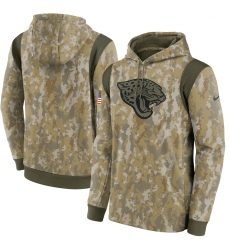 Men's Jacksonville Jaguars Nike Camo 2021 Salute To Service Therma Performance Pullover Hoodie
