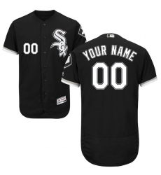 Men's Chicago White Sox Majestic Alternate Black Flex Base Authentic Collection Custom Jersey