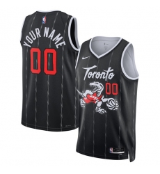 Men's Toronto Raptors Active Player Custom Black 2025-26 City Edition Stitched Basketball Jersey