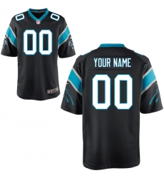 Youth Carolina Panthers Nike Black Custom Game Jersey
