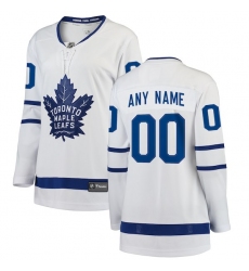 Women's Toronto Maple Leafs Fanatics Branded White Away Breakaway Custom Jersey