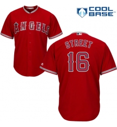 Youth Majestic Los Angeles Angels of Anaheim #16 Huston Street Replica Red Alternate Cool Base MLB Jersey