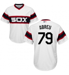 Youth Majestic Chicago White Sox #79 Jose Abreu Authentic White 2013 Alternate Home Cool Base MLB Jersey