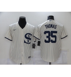 Men's Nike Chicago White Sox #35 Frank Thomas Cream Game 2021 Field of Dreams Jersey