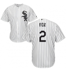 Youth Majestic Chicago White Sox #2 Nellie Fox Authentic White Home Cool Base MLB Jersey