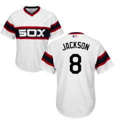 Youth Majestic Chicago White Sox #8 Bo Jackson Authentic White 2013 Alternate Home Cool Base MLB Jersey