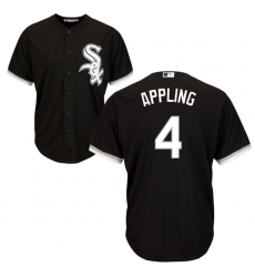 Youth Majestic Chicago White Sox #4 Luke Appling Replica Black Alternate Home Cool Base MLB Jersey