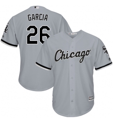 Youth Majestic Chicago White Sox #26 Avisail Garcia Authentic Grey Road Cool Base MLB Jersey