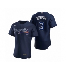 Men's Atlanta Braves #3 Dale Murphy Nike Navy Authentic 2020 Alternate Jerseys
