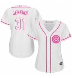 Women's Majestic Chicago Cubs #31 Fergie Jenkins Authentic White Fashion MLB Jersey