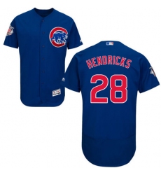 Men's Majestic Chicago Cubs #28 Kyle Hendricks Royal Blue Alternate Flexbase Authentic Collection MLB Jersey