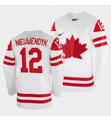 Men's Joe Nieuwendyk Canada Hockey White 2022 Winter Olympic #12 Salt Lake City Jersey