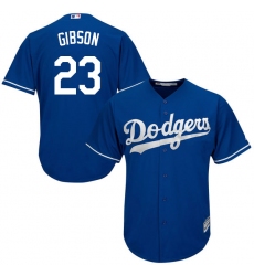 Men's Majestic Los Angeles Dodgers #23 Kirk Gibson Replica Royal Blue Alternate Cool Base MLB Jersey