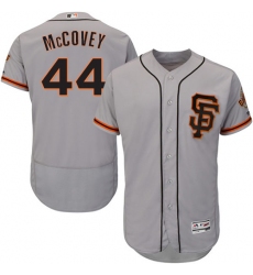Men's Majestic San Francisco Giants #44 Willie McCovey Grey Alternate Flex Base Authentic Collection MLB Jersey