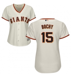 Women's Majestic San Francisco Giants #15 Bruce Bochy Replica Cream Home Cool Base MLB Jersey