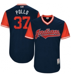 Men's Majestic Cleveland Indians #37 Cody Allen 