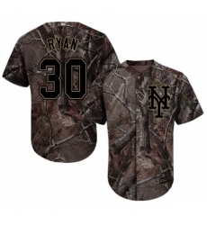 Men's Majestic New York Mets #30 Nolan Ryan Authentic Camo Realtree Collection Flex Base MLB Jersey