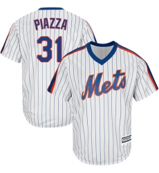 Youth Majestic New York Mets #31 Mike Piazza Replica White Alternate Cool Base MLB Jersey