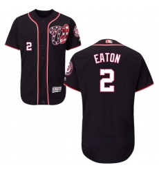 Men's Majestic Washington Nationals #2 Adam Eaton Navy Blue Flexbase Authentic Collection MLB Jersey