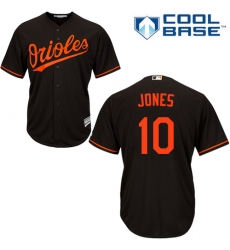 Men's Majestic Baltimore Orioles #10 Adam Jones Replica Black Alternate Cool Base MLB Jersey