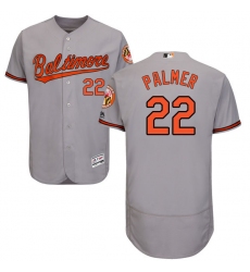 Men's Majestic Baltimore Orioles #22 Jim Palmer Grey Road Flex Base Authentic Collection MLB Jersey