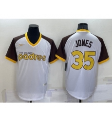 Men's San Diego Padres #35 Randy Jones White Stitched Cooperstown Cool Base Nike Jersey