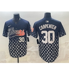 Men's Detroit Tigers #30 Kerry Carpenter Navy With Vapor Premier Limited Stitched Baseball Jersey