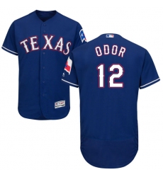 Men's Majestic Texas Rangers #12 Rougned Odor Royal Blue Alternate Flex Base Authentic Collection MLB Jersey