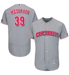 Men's Majestic Cincinnati Reds #39 Devin Mesoraco Grey Flexbase Authentic Collection MLB Jersey