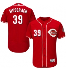 Men's Majestic Cincinnati Reds #39 Devin Mesoraco Red Alternate Flex Base Authentic Collection MLB Jersey