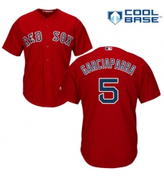 Youth Majestic Boston Red Sox #5 Nomar Garciaparra Authentic Red Alternate Home Cool Base MLB Jersey