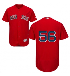 Men's Majestic Boston Red Sox #56 Joe Kelly Red Alternate Flex Base Authentic Collection MLB Jersey
