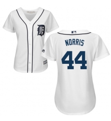 Women's Majestic Detroit Tigers #44 Daniel Norris Authentic White Home Cool Base MLB Jersey