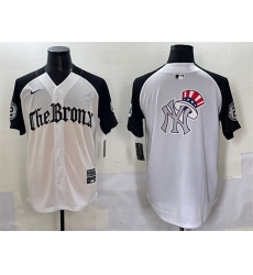 Men's New York Yankees Team Big Logo White Black 'Gothic Legacy Edition' Vapor Premier Limited Stitched Baseball Jersey