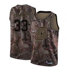 Men's Nike Portland Trail Blazers #33 Zach Collins Swingman Camo Realtree Collection NBA Jerse