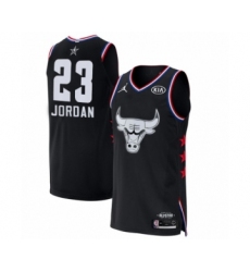 Men's Chicago Bulls #23 Michael Jordan Authentic Black 2019 All-Star Game