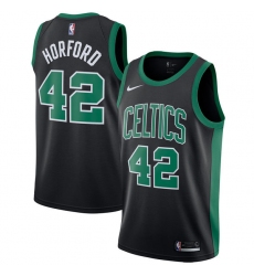 Men's Adidas Boston Celtics #42 Al Horford Authentic Black NBA Jersey - Statement Edition