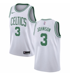 Women's Nike Boston Celtics #3 Dennis Johnson Swingman White NBA Jersey - Association Edition