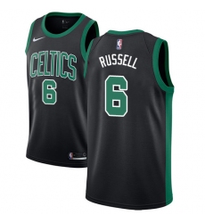 Men's Adidas Boston Celtics #6 Bill Russell Swingman Black NBA Jersey - Statement Edition