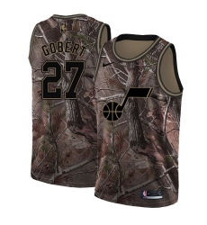 Men's Nike Utah Jazz #27 Rudy Gobert Swingman Camo Realtree Collection NBA Jersey