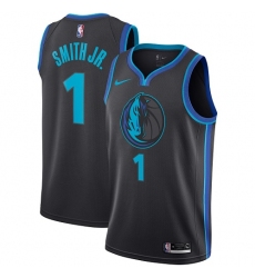 Women's Nike Dallas Mavericks #1 Dennis Smith Jr. Swingman Charcoal NBA Jersey - City Edition