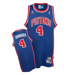 Men's Adidas Detroit Pistons #4 Joe Dumars Swingman Blue Throwback NBA Jersey