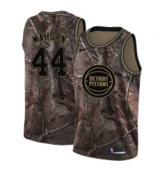 Men's Nike Detroit Pistons #44 Rick Mahorn Swingman Camo Realtree Collection NBA Jersey