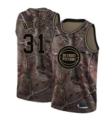 Women's Nike Detroit Pistons #31 Caron Butler Swingman Camo Realtree Collection NBA Jersey