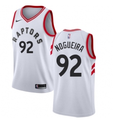 Women's Nike Toronto Raptors #92 Lucas Nogueira Swingman White NBA Jersey - Association Edition